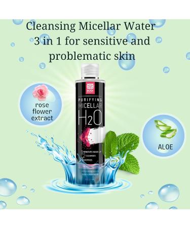 Bodi Beauty Micelle Water 3-in-1 for Sensitive Skin with Rose Water - Pore-Cleaning Facial Care 250ml - International Shipping - Buy Online on GoSupps.com