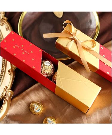 Candy Box 10PCS Chocolate Box Gift Wedding Candy Lipstick Shape Rectangular Gift Hot Stamping Packaging Box For Girls' Day Partyes (Color : Pink) (Size : Green) - Buy Online on GoSupps.com