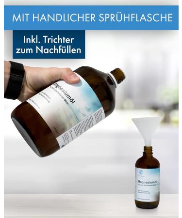 Zechstein Magnesium Oil - Pure Magnesium Spray for Muscle Relaxation | 1000ml Massage Oil - Buy Online on GoSupps.com
