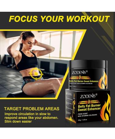 ZODENIS Hot Cream for Belly Fat Burning & Body Workout | Anti-Cellulite Remover for Men & Women | Natural Sweat Enhancer for Thighs, Belly, Butt | Firming & Slimming Formula - Buy Online on GoSupps.com