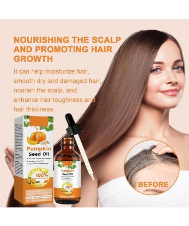 Goowafur Organic pumpkin oil for hair pumpkin seed oil for hair growth eyelashes and eyebrows skin massage hair oil natural organic pumpkin oil against - Buy Online on GoSupps.com