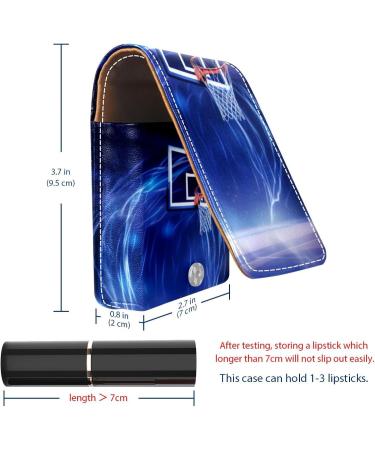 Buy Leather Lipstick Case Organizer with Mirror - Mini Lipstick Holder Bag | Abstract Basketball Hoop Pattern Z016z5gubj - International Shipping Available - Buy Online on GoSupps.com