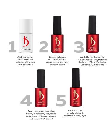 K Professional Base Coat - Holographic Flakes - Transparent Graphite Gel Nail Polish - 7ml UV Nail Lacquer - Premium Gellack f r Gel N gel - Buy Online on GoSupps.com