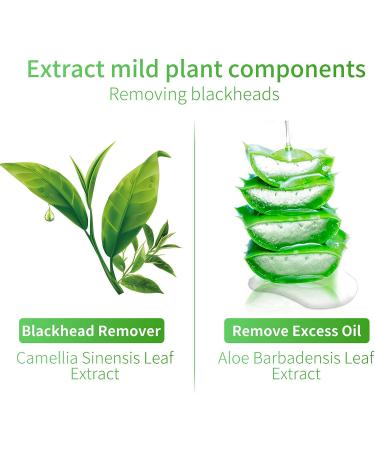 LANBENA Blackhead Remover Mask - Peel Off 2 in 1 Green Tea Oil Mask for Pores, Nose, Chins & Face - 100 Pcs - Buy Online on GoSupps.com