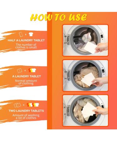 Eco-Friendly Laundry Detergent Sheets - 200 Loads Travel-Friendly No Plastic Fresh Linen Scent - Buy Online on GoSupps.com