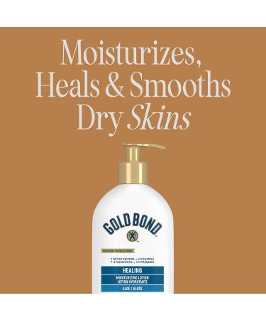 Gold Bond Healing Moisturizing Lotion 400ml Pump Bottle Healing Body Lotion With Aloe to Soothe and Hydrate Extremely Dry and Rough Skin - Buy Online on GoSupps.com