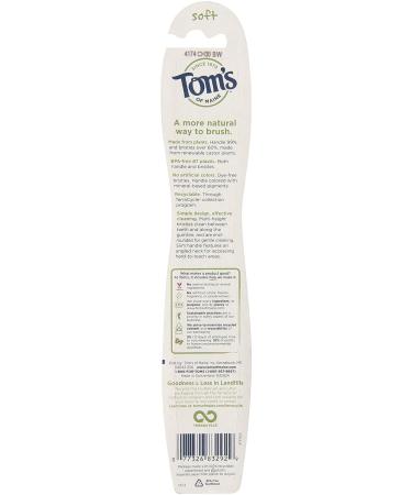Tom's of Maine Adult Dye-Free Toothbrush - Soft Bristles - 1 Count - Buy Online on GoSupps.com