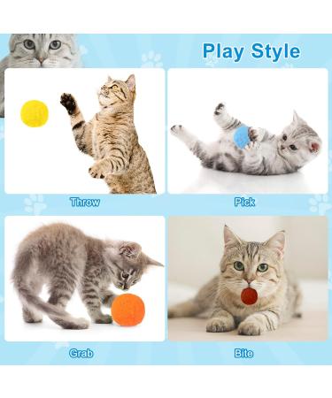 Zuimei Interactive Cat Ball Launcher Cat Ball Toys Launcher with 100pcs Soft Plush Balls Silent Cat Ball Shooting Toy Funny Interactive Cat Toys for Indoor Cats Training Exercise Playing - Buy Online on GoSupps.com