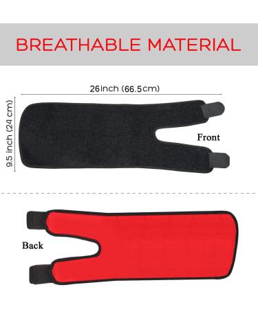 Adjustable Thigh Brace Support | Quadriceps & Hamstring Compression Sleeve for Men and Women - Buy Online on GoSupps.com