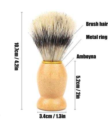 Shaving Soap Bowl & Brush Set for Men - 2PCS Face Grooming Kit | Compact & Beautiful Design for Easy Home Travel - Buy Online on GoSupps.com