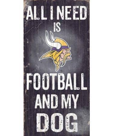 Shop NFL Minnesota Vikings Dog Wooden Sign | Fan Creations - International Shipping Available - Buy Online on GoSupps.com