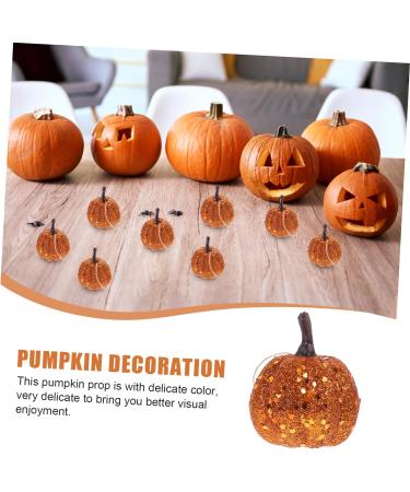 WOFASHPURET 10pcs Foam Pumpkin Fall Pumpkin Decor Thanksgiving House Decoration Lifelike Pumpkin Pumkin Decorating Glitter Pumpkins Faux Pumpkin Craft Mini Ornament Little Pumpkin Fake Pumpkin Orange 5.5CM - Buy Online on GoSupps.com