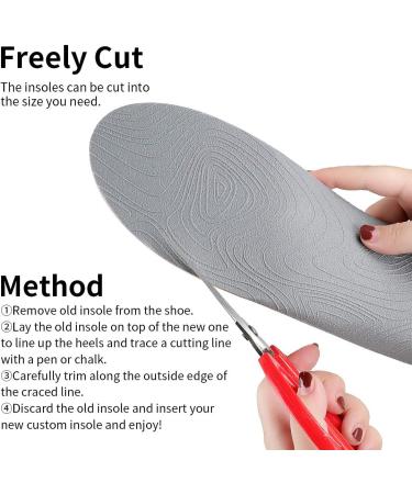 Full Length Metatarsal Arch Support Insoles for Flat Feet & Plantar Fasciitis - Shock Absorption, Unisex, UK-8 (Size 10.63 Blue) - Buy Online on GoSupps.com