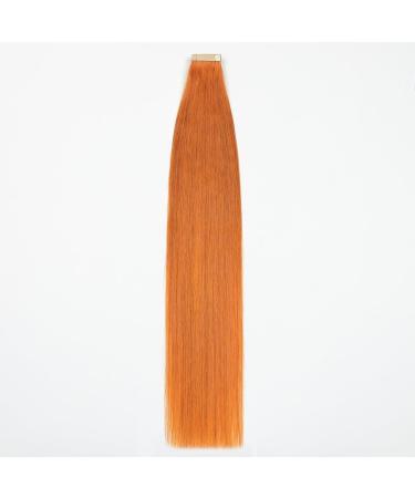 Hotlulana 100% Real Hair Tape Extensions - Orange Skin Weft 20 Inch Soft & Invisible 10 Pack - Buy Online on GoSupps.com