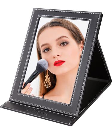 DUcare Portable Folding Vanity Makeup Mirror - Large Black | Adjustable Stand - Buy Online on GoSupps.com