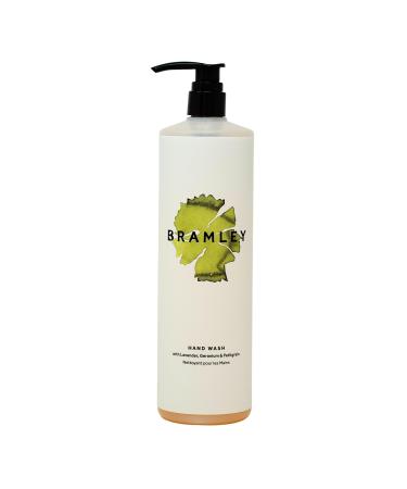 BRAMLEY Hand Wash 1 Litre | 100% Natural Fragance | Lavender Geranium & Petitgrain Essential Oils | Liquid Hand Soap | Vegan and Cruelty Free