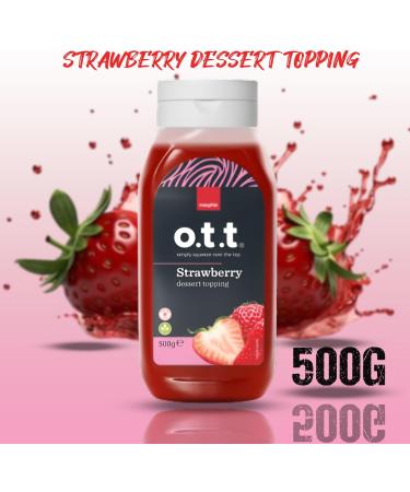 Macphie OTT Topping Sauces Pick N Mix- Choose From 5+ Flavours |Belgium Chocolate Salted Caramel Strawberry Dessert Toffee Flavour Maple Flavour Sicillian Lemon- Pack of 2 x 500g 500 g (Pack of 2) - Buy Online on GoSupps.com