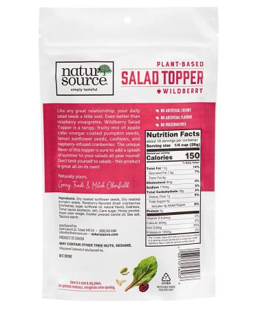 NaturSource Wildberry Plant Based Gluten Free Salad Topper - 16 oz Re-Sealable Pack - Buy Online on GoSupps.com