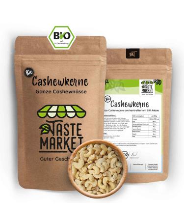 10 kg ORGANIC Cashew nuts | controlled organic cultivation | Natural product | TASTE MARKET The 10 kg
