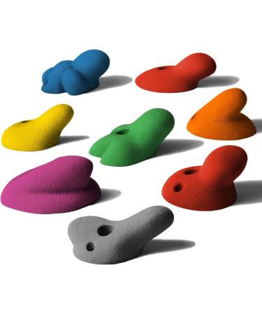 ALPIDEX 8 XL Climbing Holds Set - Mixed Colour Handle Grips with Deep to Medium-Deep Undercuts for Superior Performance - International Shipping Available - Buy Online on GoSupps.com