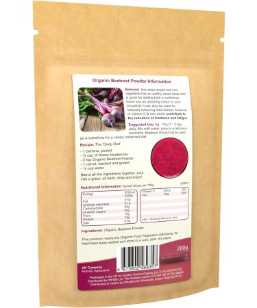 Golden Greens Organic Beetroot Powder 200g - Buy Online on GoSupps.com