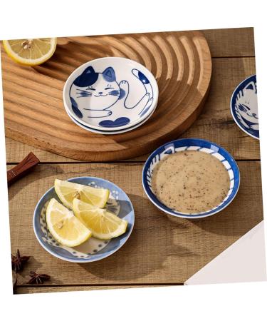Alipis 4pcs Soy Sauce Dish Sushi Sauce Dishes Dessert Plates Snack Dish Ceramic Dipping Bowls Ceramic Cat Bowls Appetizer Dishes Side Dish Cake Plates Ceramics Dipping Sauce Household - Buy Online on GoSupps.com
