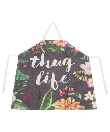 Nail Tech Apron Convenient Comfortable Breathable Flower Pattern Apron for Commercial Restaurant for BBQ for Home for Nail Shop