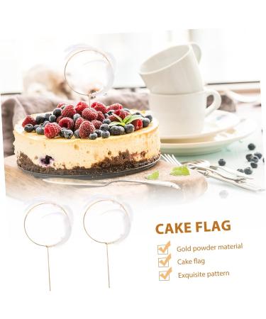 ibasenice Cake Pick Party Supplies Cake Decoration Cake Topper Dessert White Props M White - Buy Online on GoSupps.com