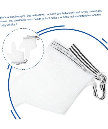 Totority 1 Pair Anti-Eating Gloves Baby Mitts Stop Thumb Gloves Stop Sucking Finger Gloves Infant Stop Thumb Gloves Baby White Anti-Eating Hands Orthotics Nylon Baby Stop Thumb Gloves White 13x7.5cm - Buy Online on GoSupps.com