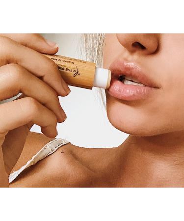 Natural Tinted Lip Balm - Organic Grapefruit & Coconut Oil Beeswax Chapstick Gift No Artificial Colors 0.18 oz - Light Pink - Buy Online on GoSupps.com