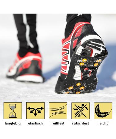 Alpidex Anti-Slide Shoe Spikes | Replacement Ice Grips for Size 35-47 | Ideal for Hiking & Winter Walking - Buy Online on GoSupps.com