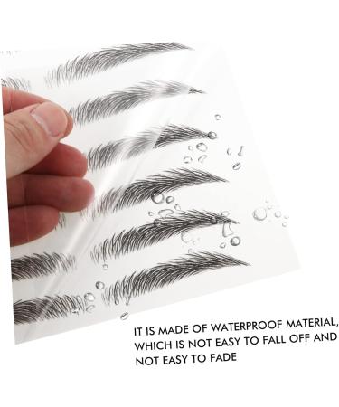 Angoily Transfer Brows 30 Sheets Imitation Eco Eyebrow Sticker 3d Tool Eyebrow Trimming Brow Sticker 21.5X14cmx3pcs Blackx3pcs - Buy Online on GoSupps.com