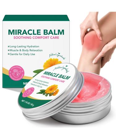 Miracle Balm Cr me De Massage Polyvalente Naturelle 50G Absorbant Rapidement Beurre Apaisant Pour La R cup ration Musculaire Soulagement Articulaire Et Hydratation Quotidienne-D tendue Confortable
