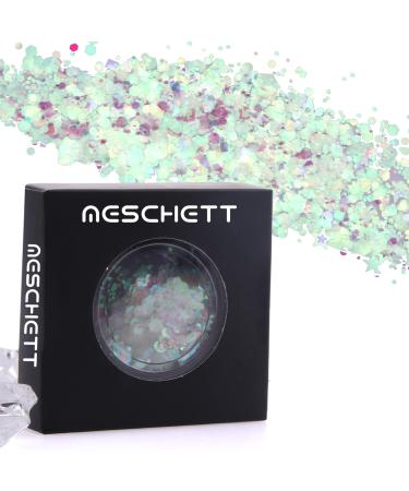 Holographic Body Glitter Unicorn Chunky Glitter Festival Cosmetic Glitter Sequins for Face Body Hair Eyeshadow Lip Nails Art DIY Crafting Rainbow Glitte