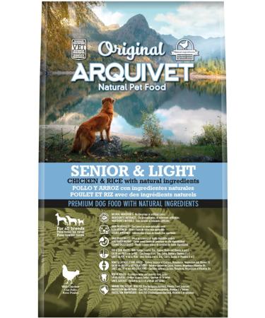 ARQUIVET Original - Senior & Light - Chicken and Rice - 3 kg - Consider for older adult dogs - chicken and rice - Dog food - Dry dog food - Canine food - Buy Online on GoSupps.com