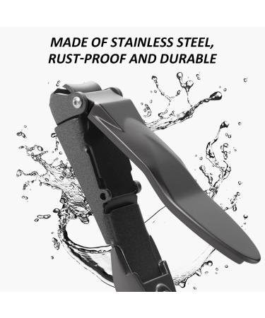 1 Piece Nail Clipper and 1 Piece Steel File Nail Clippers Men's Nail Clippers Sharp Nail Clippers Stainless Steel Toenail Clippers Perfect as a Gift (Black) - Buy Online on GoSupps.com