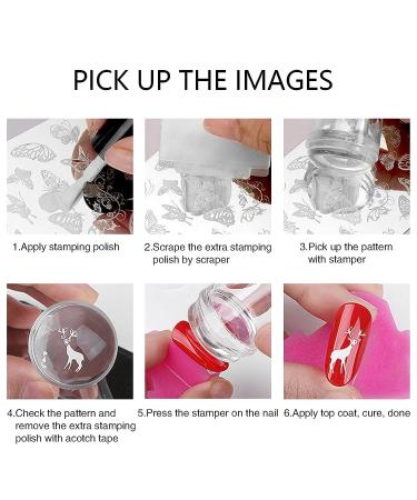 Nail Art Stamper Kit with French Tip Stamps, Scrapers, and Liner Brushes - 4PCS Set - Buy Online on GoSupps.com