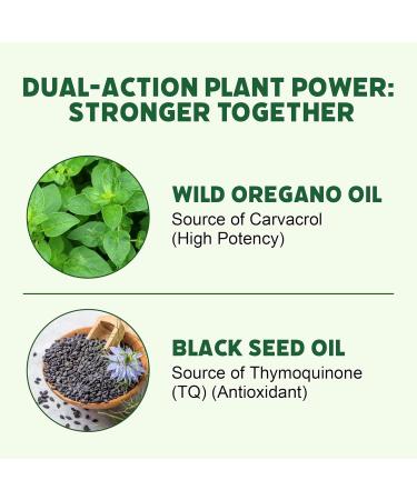 Crobirware Oil of Oregano with Black Seed Oil 6000mg 300 Softgels - 2-in-1 Immune Support Supplement - High Carvacrol & Thymoquinone Digestive & Respiratory Health - Non-GMO GMP Certified Facility - Buy Online on GoSupps.com