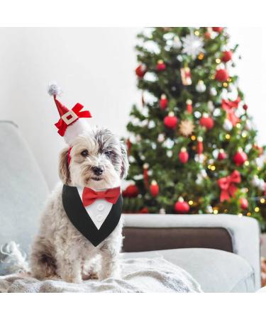 Maustlie Dogs Smoking Bandana - Adjustable Formal Pet Suit for Wedding Birthday Halloween & Christmas (M Red-Black) - Buy Online on GoSupps.com