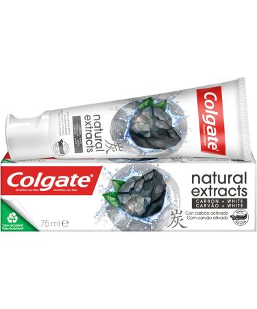 COLGATE - Natural Extracts Toothpaste - With natural extracts of Vegetable Charcoal - Intense Shine - 75 ml tube - Buy Online on GoSupps.com