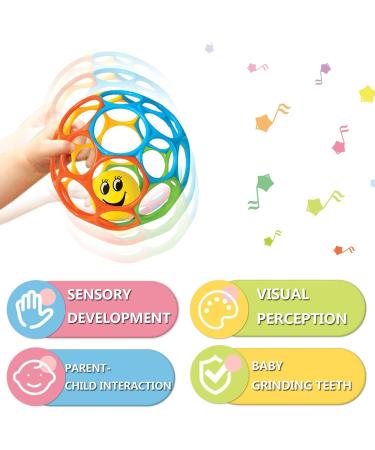 Baby Sensory Balls - 12cm Gripping Ball for Sensory Development Soft & Durable for 3+ Months - Buy Online on GoSupps.com