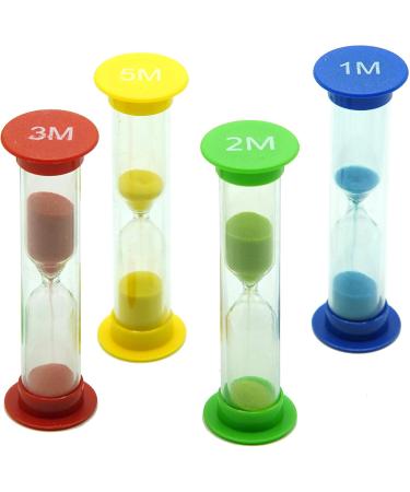TeacherFav Sandglass for Kids - Set of 4 Colorful Hourglass Clocks (1 2 3 5 Minutes) - Perfect for Classroom Home & Kids Room Decor - Buy Online on GoSupps.com