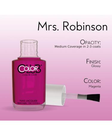 Color Club Color Club Nail Lacquer Mrs. Robinson Nail Varnish Glossy Long Lasting 15ml purple - Buy Online on GoSupps.com