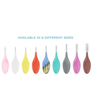 Biobased-Plastic Smart Grip Interdental Brush - Blue ISO Size 4 0.70 mm Wire 24 Brushes per Bag with Protective Caps | Eco-Friendly Dental Care - Buy Online on GoSupps.com