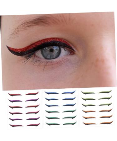 FOMIYES 54 Pairs Anti Sweat Eyeliner Eyeshadow Stickers Adhesive Eyeliner Tape Halloween Man Template - Buy Online on GoSupps.com