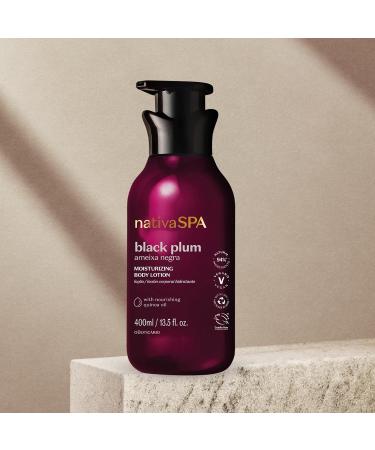  O BOTICARIO O Botic rio Nativa SPA Black Plum Gift Set with 3 Products in Box | Moisturizing Body Cream 400ml Body Oil 200ml & Hand Cream 75g - Buy Online on GoSupps.com