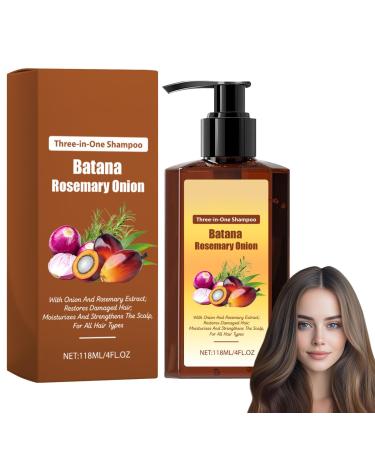 blmcoos 3-in-1 nourishing shampoo with rosemary extract onion shampoo for hair growth strengthens hair roots and adds shine reduces hair loss