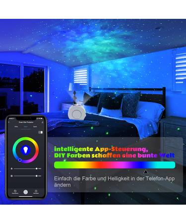 LED Smart Galaxy Projector - Milfech WiFi Star Projector Lamp with RGB Dimming Voice Control Timer & Alexa/Google Assistant Compatibility - Perfect Night Light for Kids Parties & Christmas - Buy Online on GoSupps.com