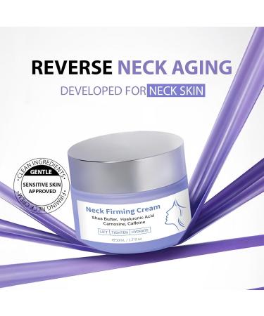 Neck Firming Cream - Anti-Aging Tightening & Lifting Cream for All Skin Types | 1.7 oz Moisturizer - Buy Online on GoSupps.com