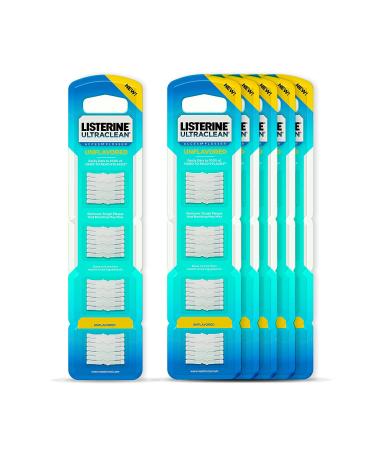 Listerine Ultraclean Access Flosser Disposible Snap-On Refill Heads | Proper & Durable Oral Care & Hygiene | Effective Plaque Removal, Teeth & Gum Protection | Unflavored, 28 ct (Pack of 6) White